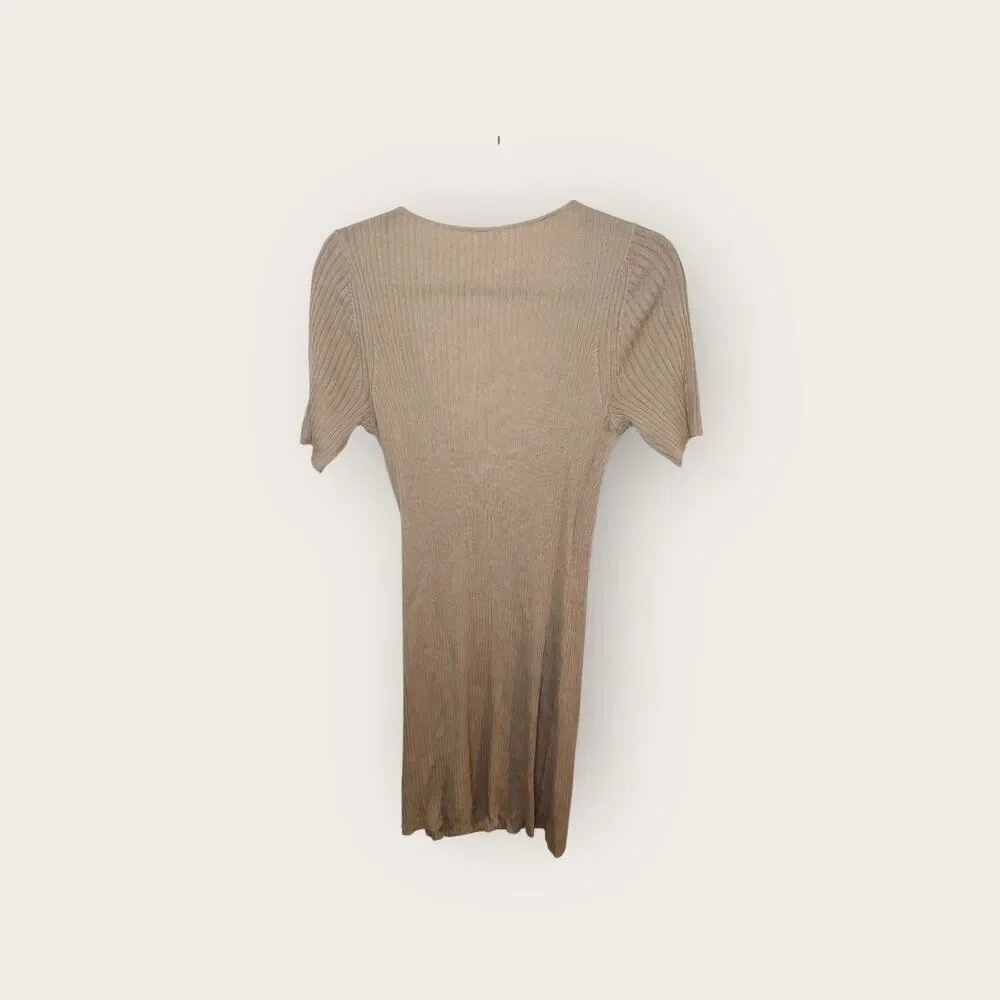 St. Agni Anais Wrap Dress‎ in Sand Size Small